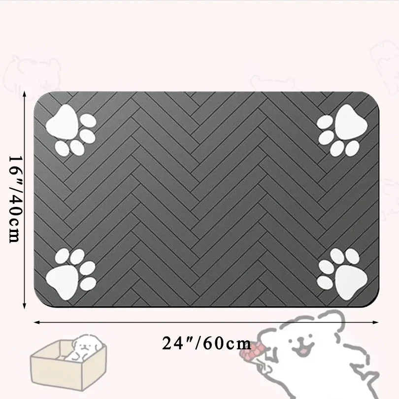 ThePetzStore™ Quick-Dry Diatomite Pet Feeding Mat