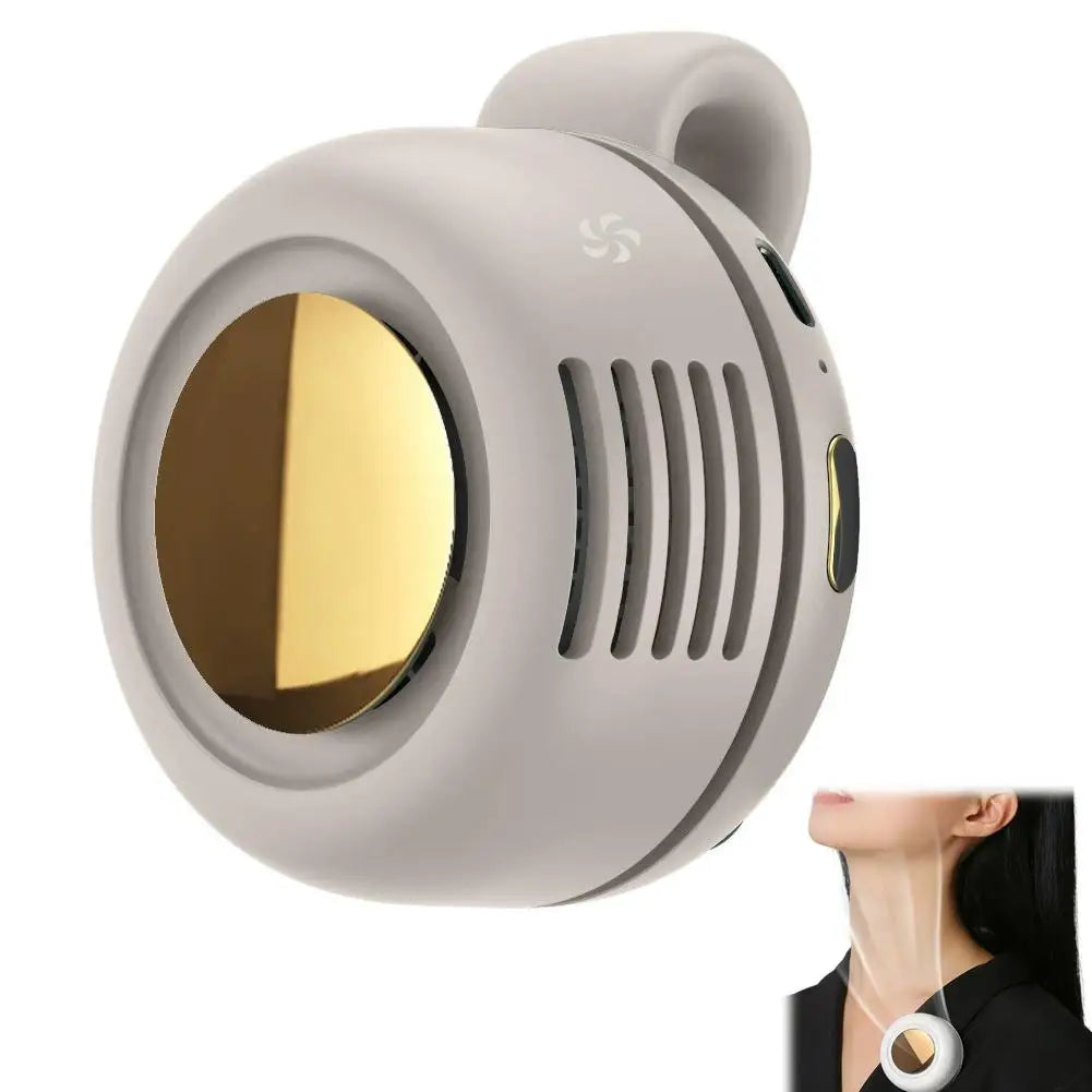 Mini Bladeless Portable Fan – USB Rechargeable Silent Personal Cooling Fan