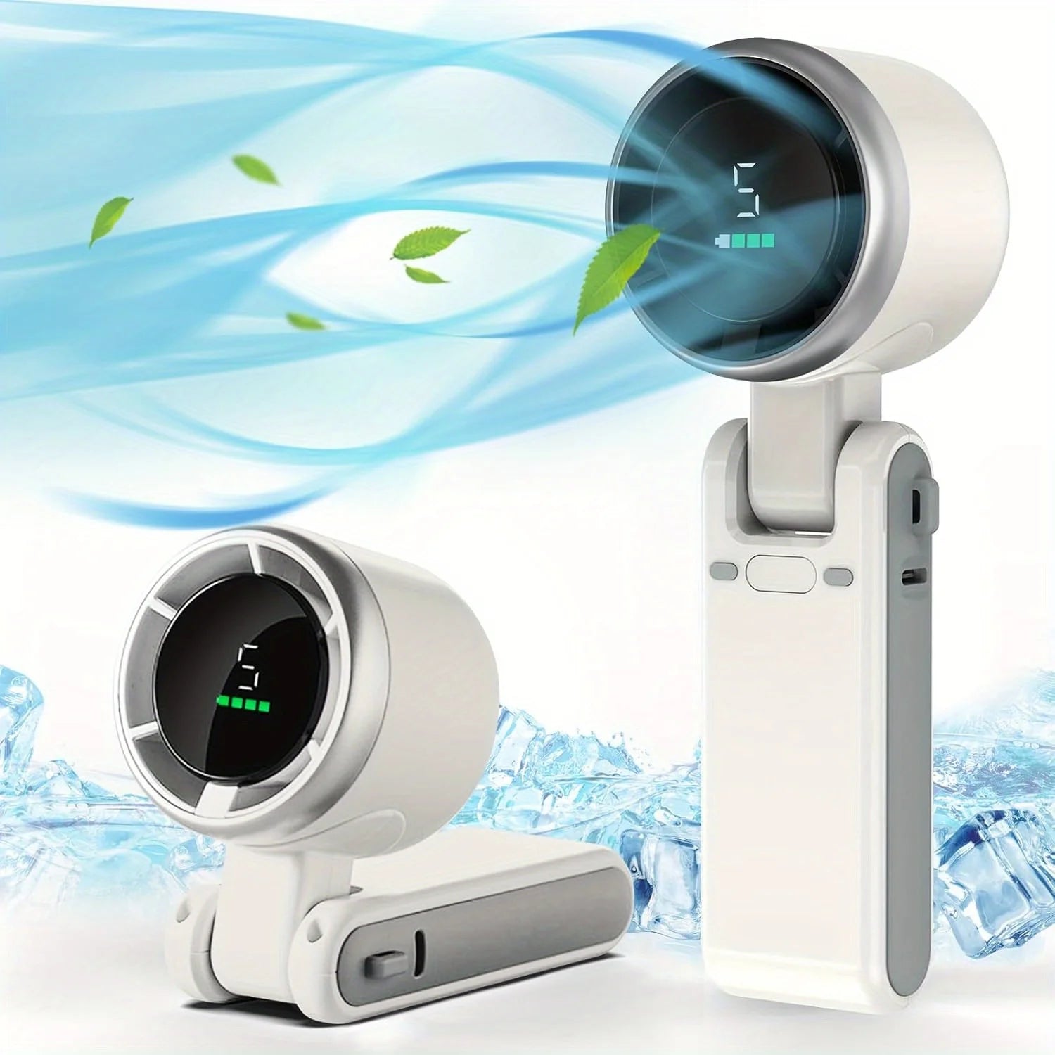 Travel Mini Fan with Rechargeable Lithium Battery USB Charging Handheld Neck Fan Ventilateur De Cou Ventilador De Cuello